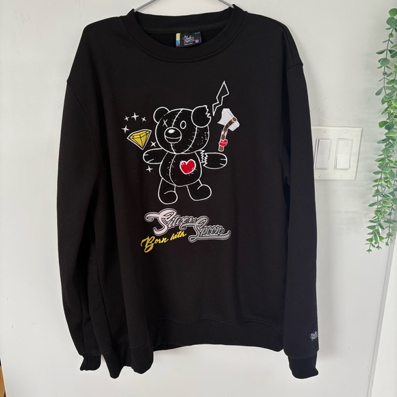 Bleecker & Mercer Other - Bleecker & Mercer "Born with a Silver Spoon" Bear Crewneck - Large